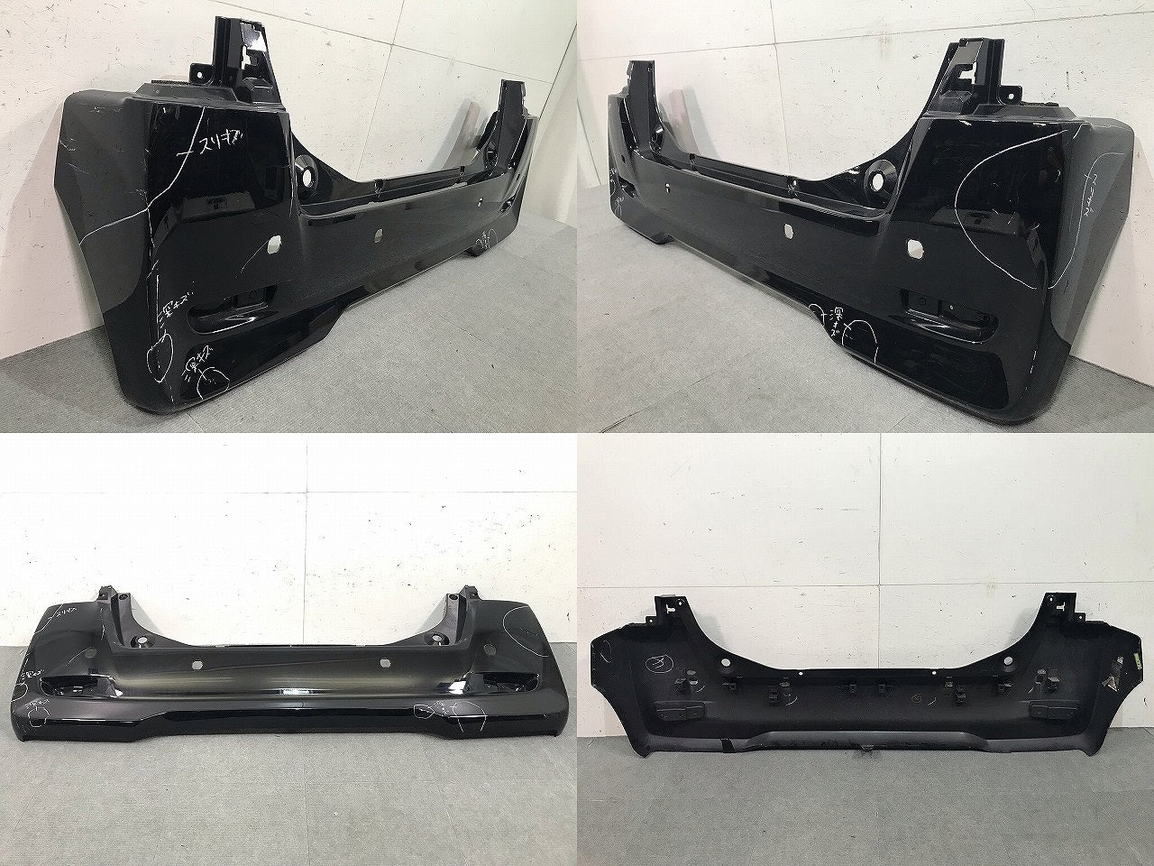 デイズルークス/eKスペース/B21A/B11A 純正 リアバンパー 6410C599 ブラックパール カラーNo.CAN 日産(112594)