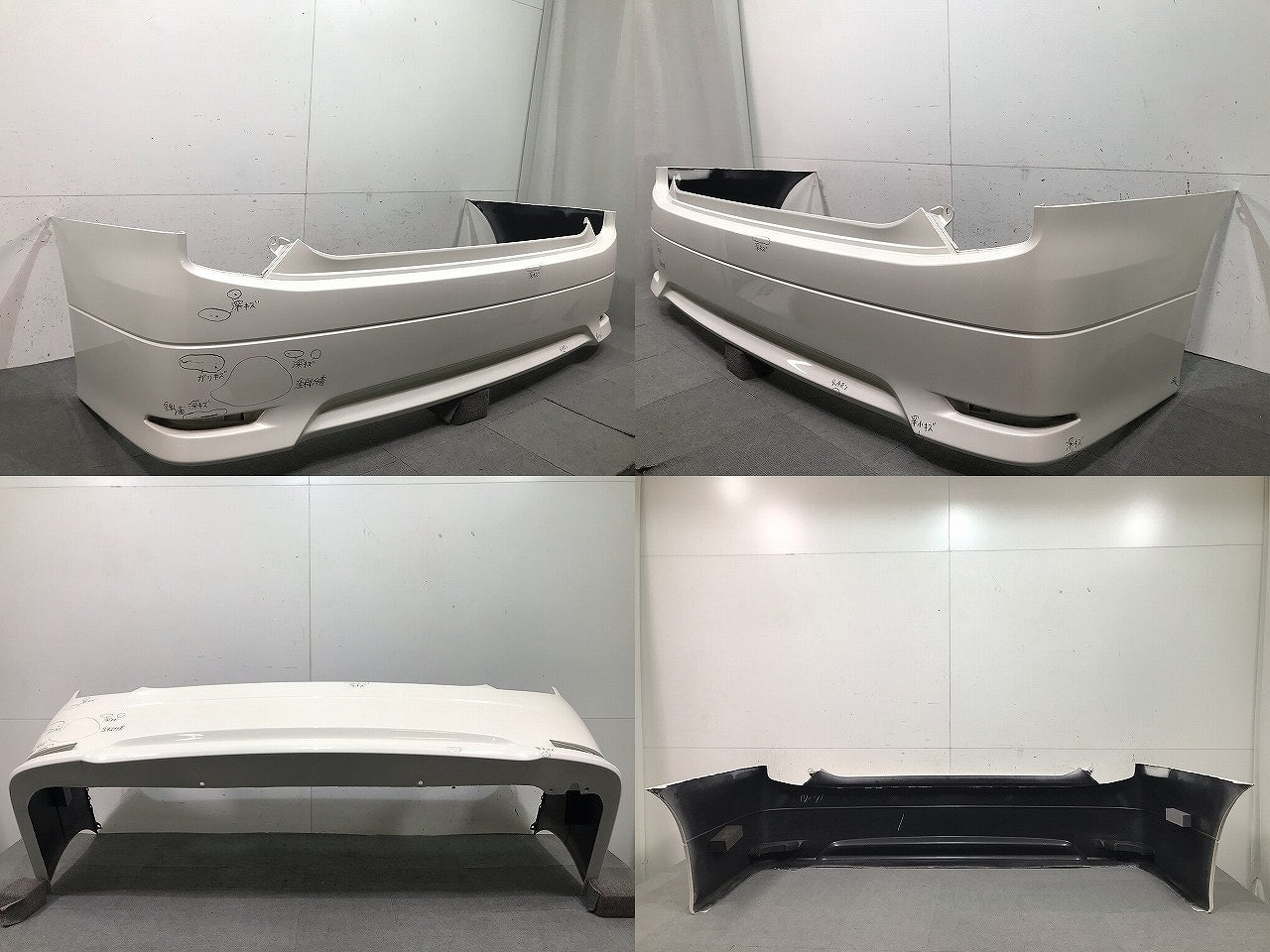 エルグランド ハイウェイスター E52/PE52/PNE52/TE52/TNE52 純正 リアバンパー 85022 1JB0H ブリリアントホワイトP カラーNo.QAB(112609)