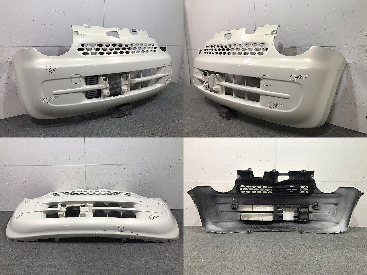 ムーヴラテ L550S/L560S 純正 フロントバンパー 52119-B2170 パールホワイトⅢ カラーNo.W24 ダイハツ(112723)