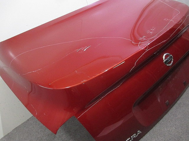マーチ マイクラ FHZK12 純正 リアトランク 23207005 レッド 日産(112799)