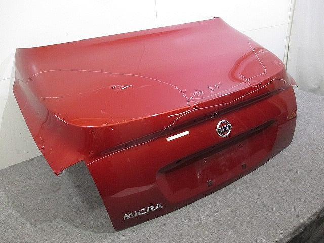 マーチ マイクラ FHZK12 純正 リアトランク 23207005 レッド 日産(112799)