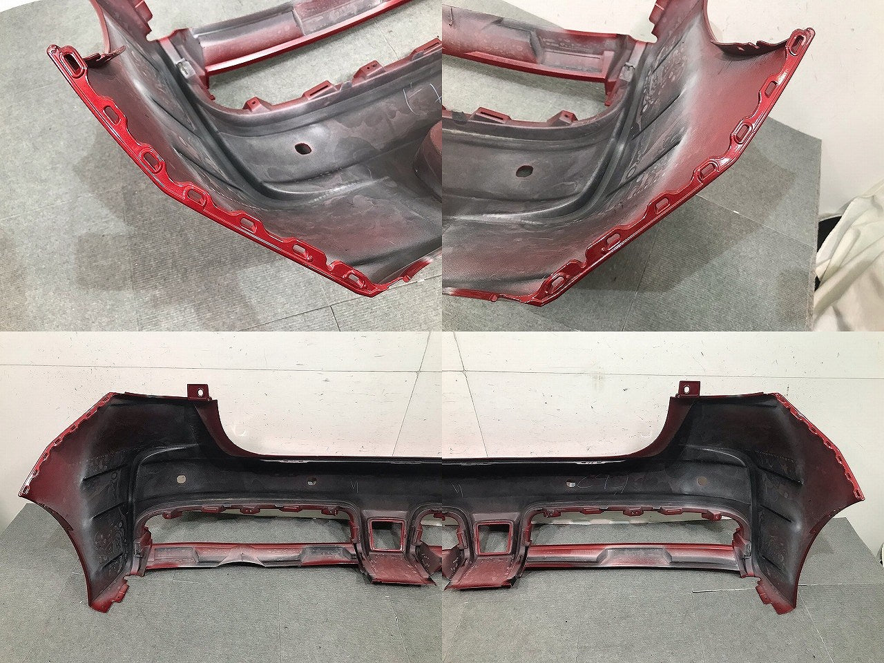 ノート NISMO/ニスモ E12/HE12/NE12/SNE12 純正 後期 リアバンパー 85022 8A47*/49* ガーネットレッド カラーNo.NBF 日産(112821)