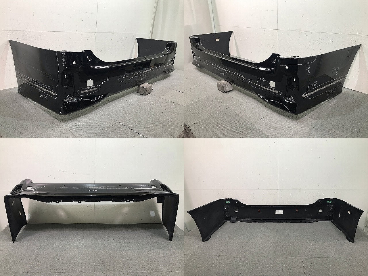 ヴェルファイア/Z/アルファード/S 30系/AGH30W/AGH35W/GGH30W/GGH35W/AYH30W 純正 リアバンパー 52159-58190 ブラック カラー.202(112878)