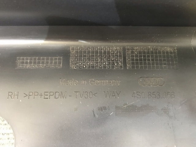 新品! R8 4S系 純正 右サイドステップ/サイドスカート 4S0.853.856 4S0853856 GRU 未塗装 アウディ(112901)