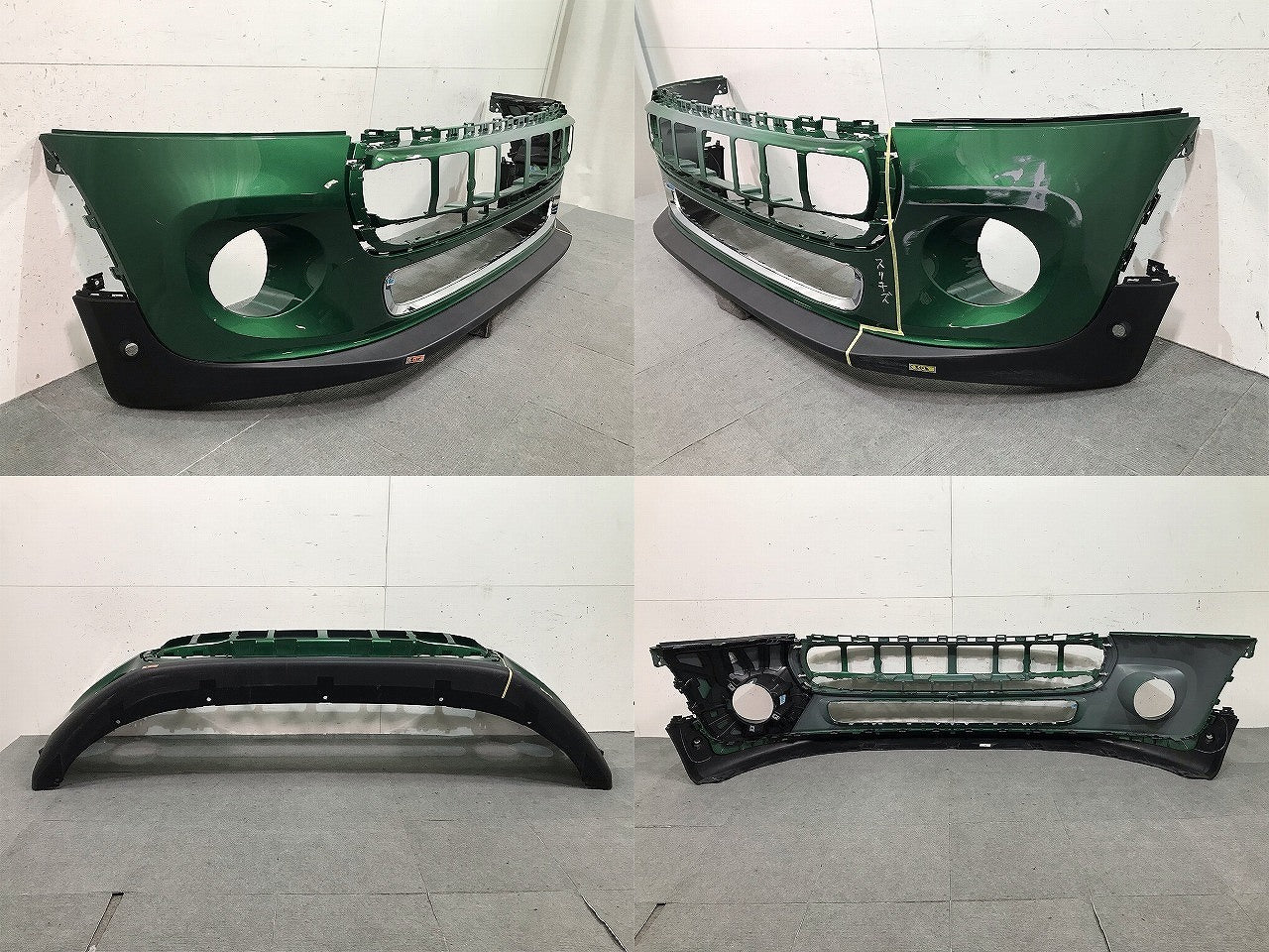 MINI/ミニ F56 純正 フロントバンパー 7302507-10 ブリティッシュレーシンググリーン カラーNo.895 ミニ(113120)