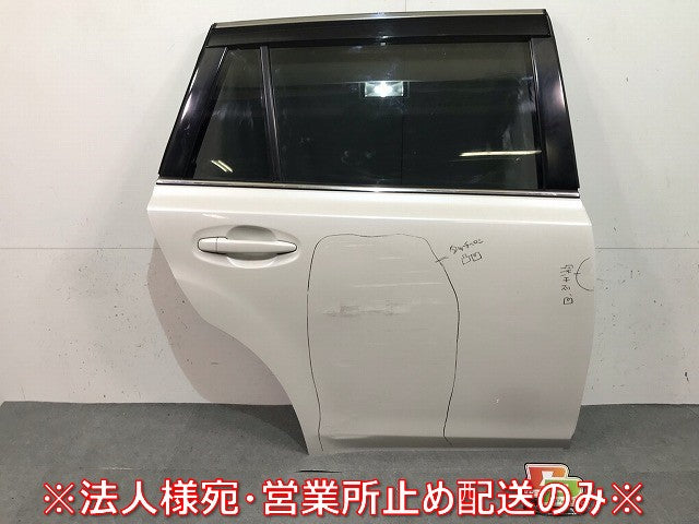レガシィ/レガシー/ツーリングワゴン BR9/BRM/BRG 純正 右リアドア バイザーガラス付 サテンホワイトパール カラーNo.37J  スバル(113178)