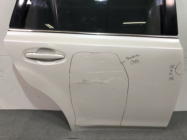 レガシィ/レガシー/ツーリングワゴン BR9/BRM/BRG 純正 右リアドア バイザーガラス付 サテンホワイトパール カラーNo.37J  スバル(113178)