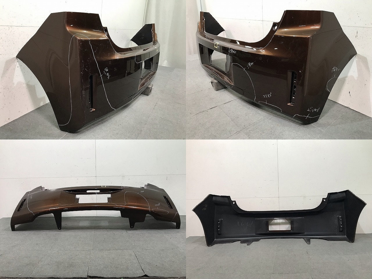 スペイド 140系/NSP140/NCP141/NCP145/NSP141 純正 リアバンパー 52159-52800 ダークブラウンマイカメタリック カラーNo.4U3(113289)