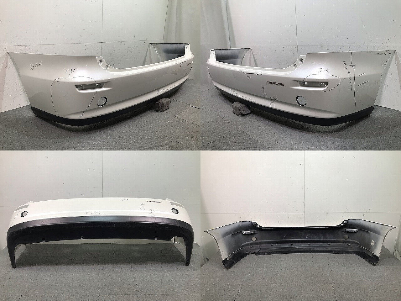 エスティマ ACR50W/ACR55W/GSR50W/GSR55W/AHR20W 純正 リアバンパー 52159-28240 ホワイトパールクリスタルシャイン カラーNo.070(113290)