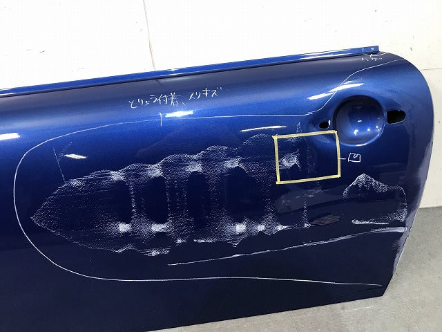 MINI/ミニ R56 純正 左フロントドア ライトニングブルー カラーNo.A63 ミニ(113331)