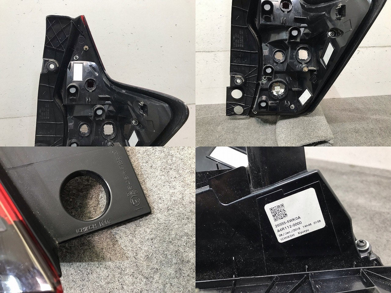 ノート E12/HE12/NE12/SNE12 純正 後期 左テールランプ/ライト/レンズ LED ICHIKOH D202/26555-5WK0A 日産(113667)