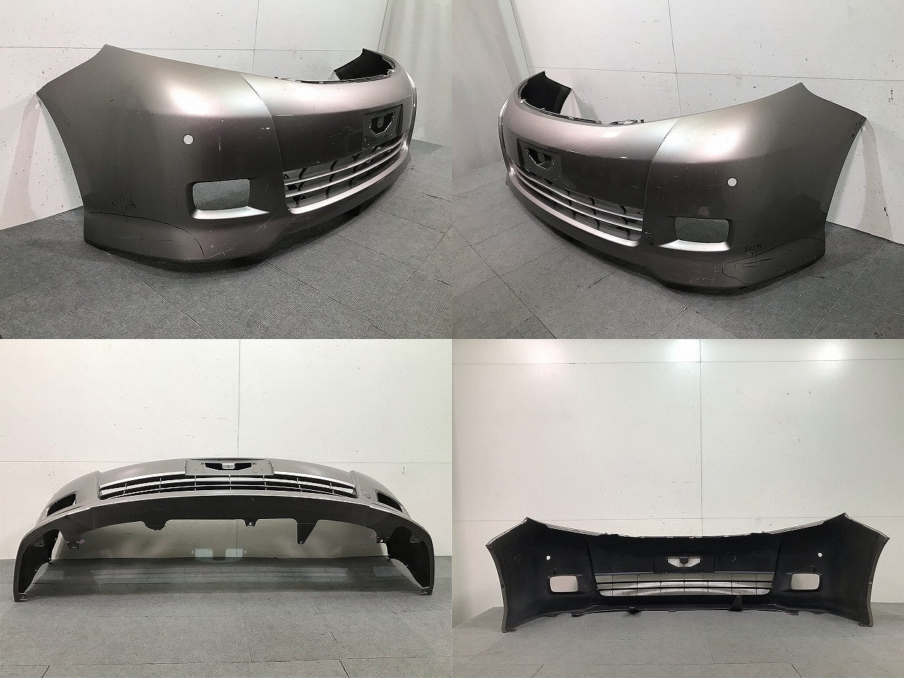 アイシス ANM10G/ANM15G/ZNM10G/ANM15W/ZNM10W 純正 フロントバンパー 52119-44400 ベージュメタリック トヨタ(113724)