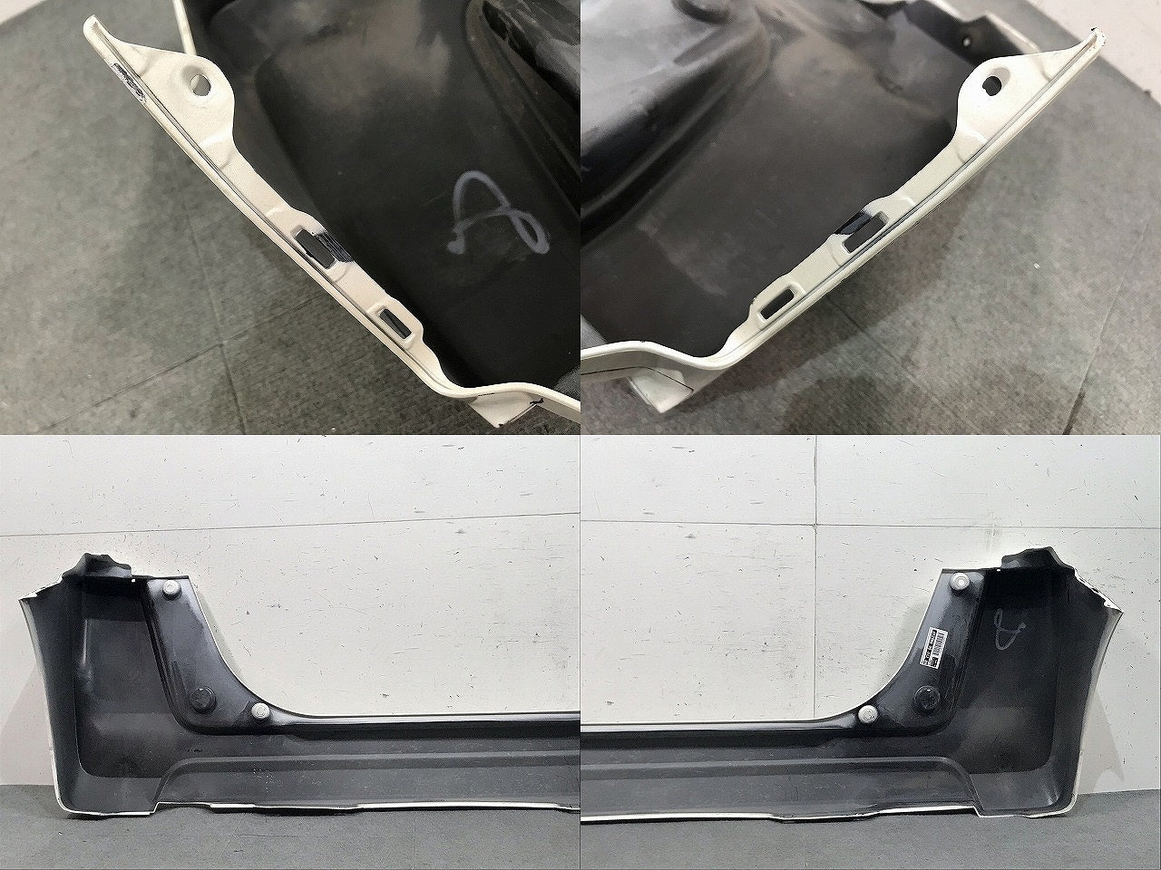 N-BOX/NBOX/Nボックス JF1/JF2 純正 リアバンパー 71501-TY0-0000 プレミアムホワイトパール カラーNo.NH624P ホンダ(113837)