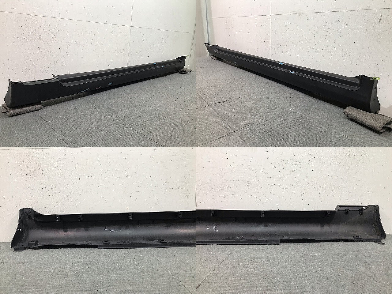 スカイライン/クロスオーバー J50/NJ50 純正 左サイドステップ/サイドスカート 76851 1BA0A/1BF0 素地 日産(113856)