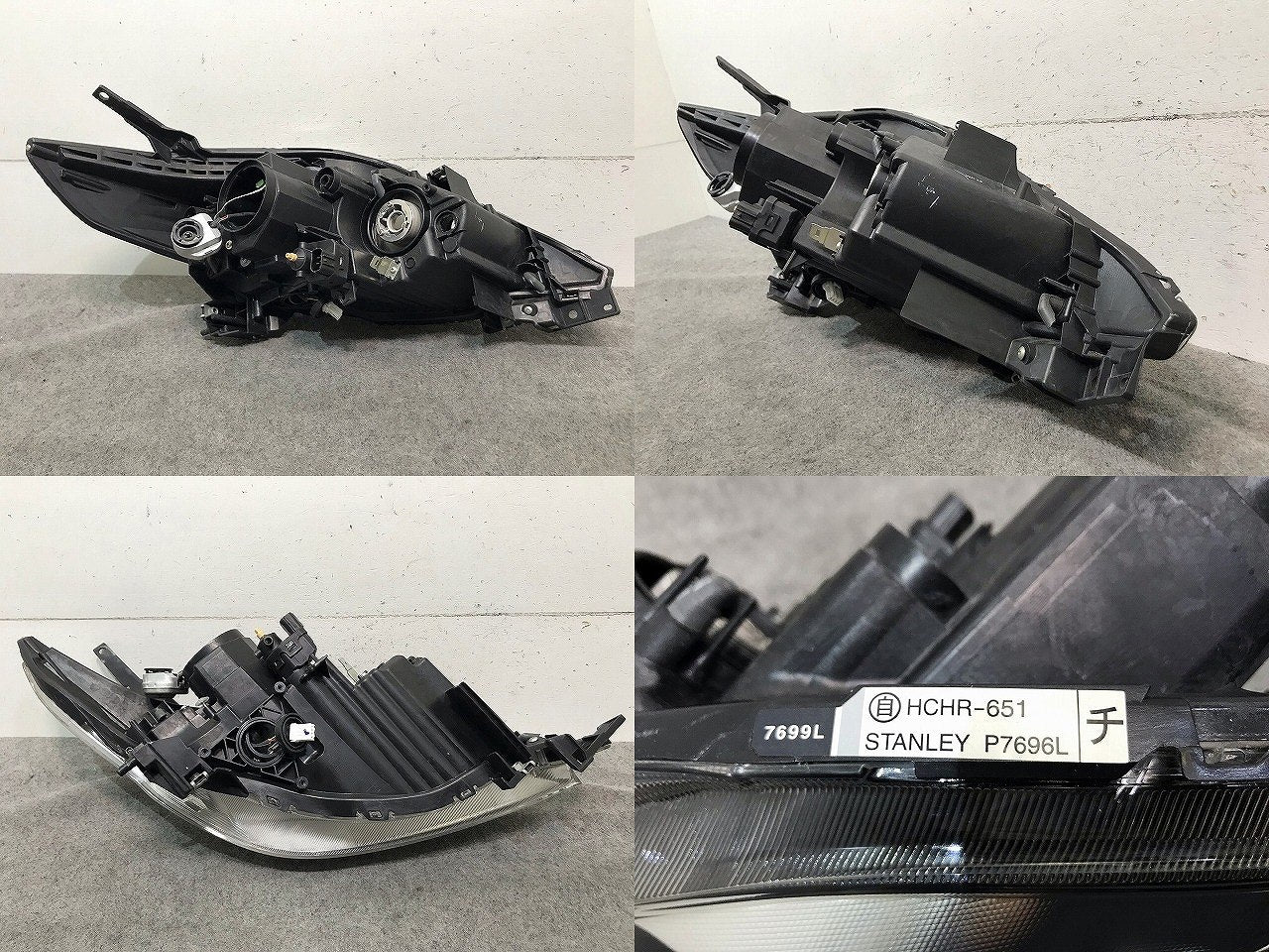 プレマシー CREW/CR3W 純正 中期 左ヘッドライト/ランプ キセノン HID レベライザー STANLEY P7696L マツダ(113887)