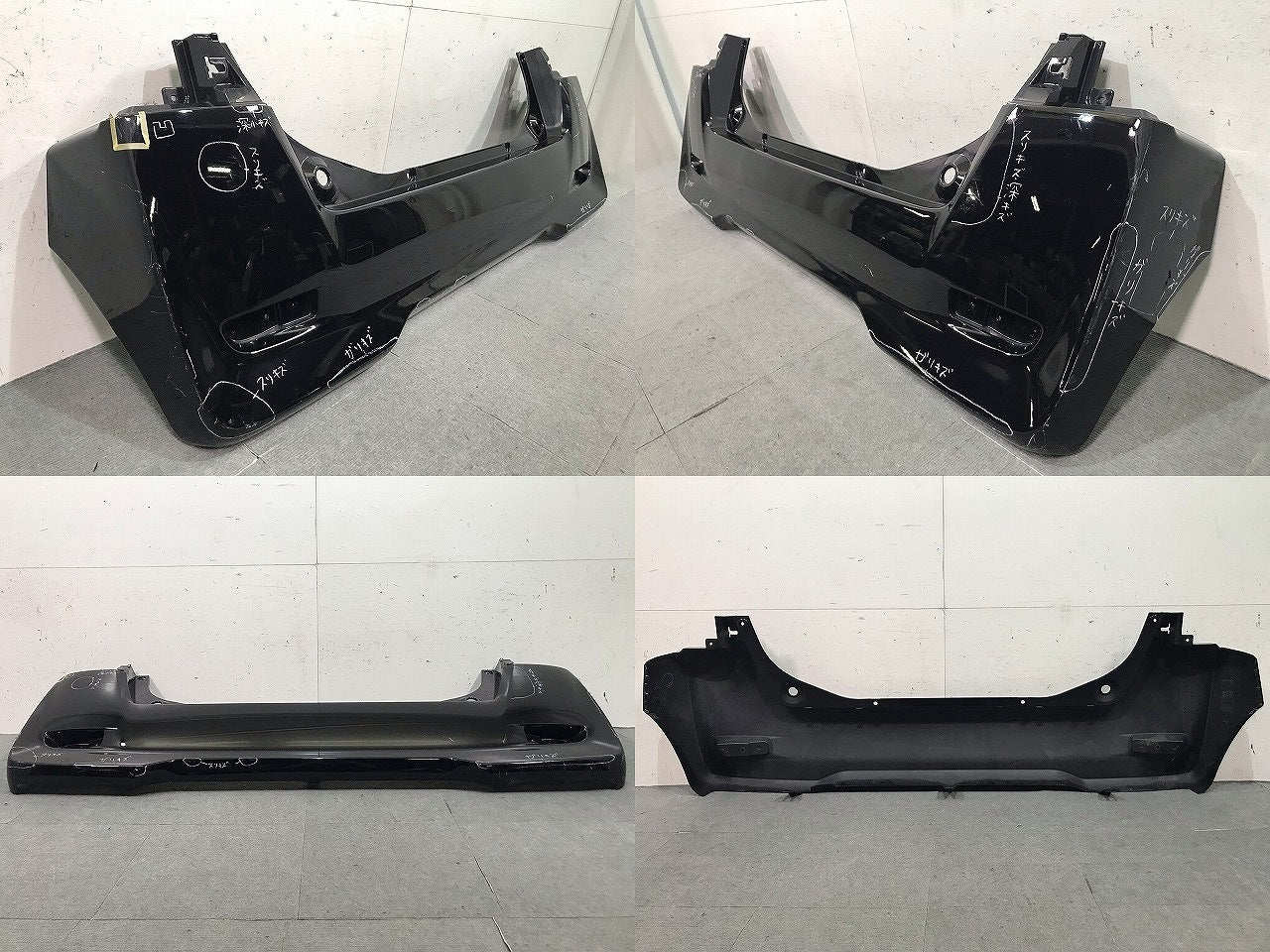 デイズルークス/eKスペース B21A/B11A 純正 後期 リアバンパー 6410C599 ブラックパール カラーNo.CAN 日産(113944)
