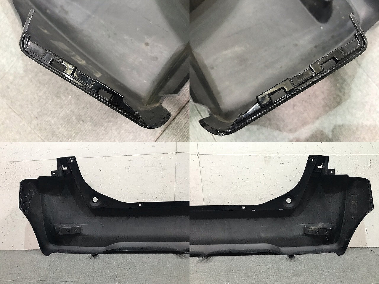 デイズルークス/eKスペース B21A/B11A 純正 後期 リアバンパー 6410C599 ブラックパール カラーNo.CAN 日産(113944)