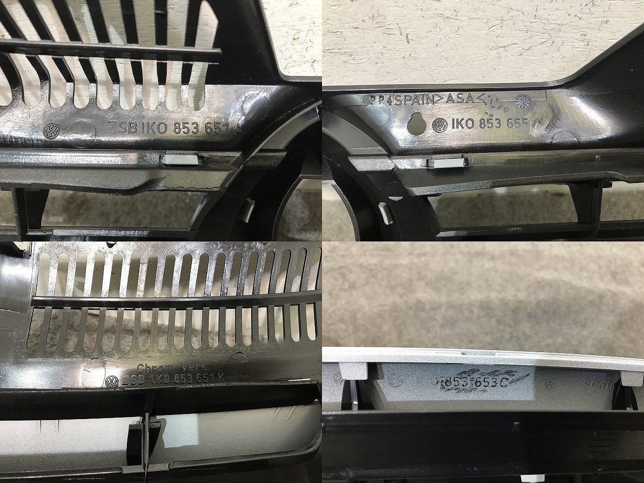新品! ゴルフ5/GOLFⅤ 1K系 純正 フロントグリル/ラジエターグリル/ラジエーターグリル 1K0 853 651 未塗装 フォルクスワーゲン(113998)