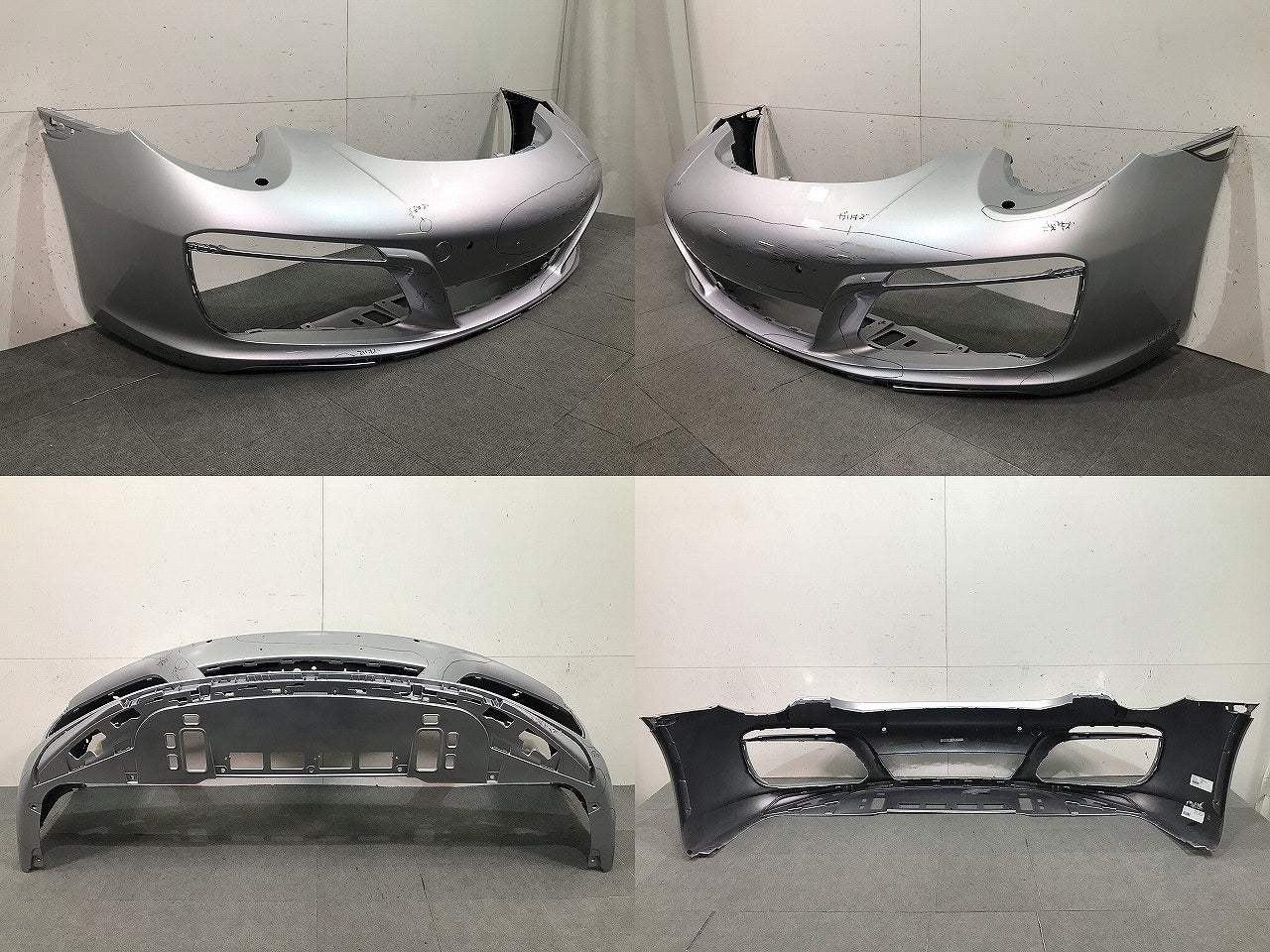 911/カレラ 991 純正 フロント バンパー 991.505.311.12/99150531112 シルバー メタリック ポルシェ/PORSCHE(114033)