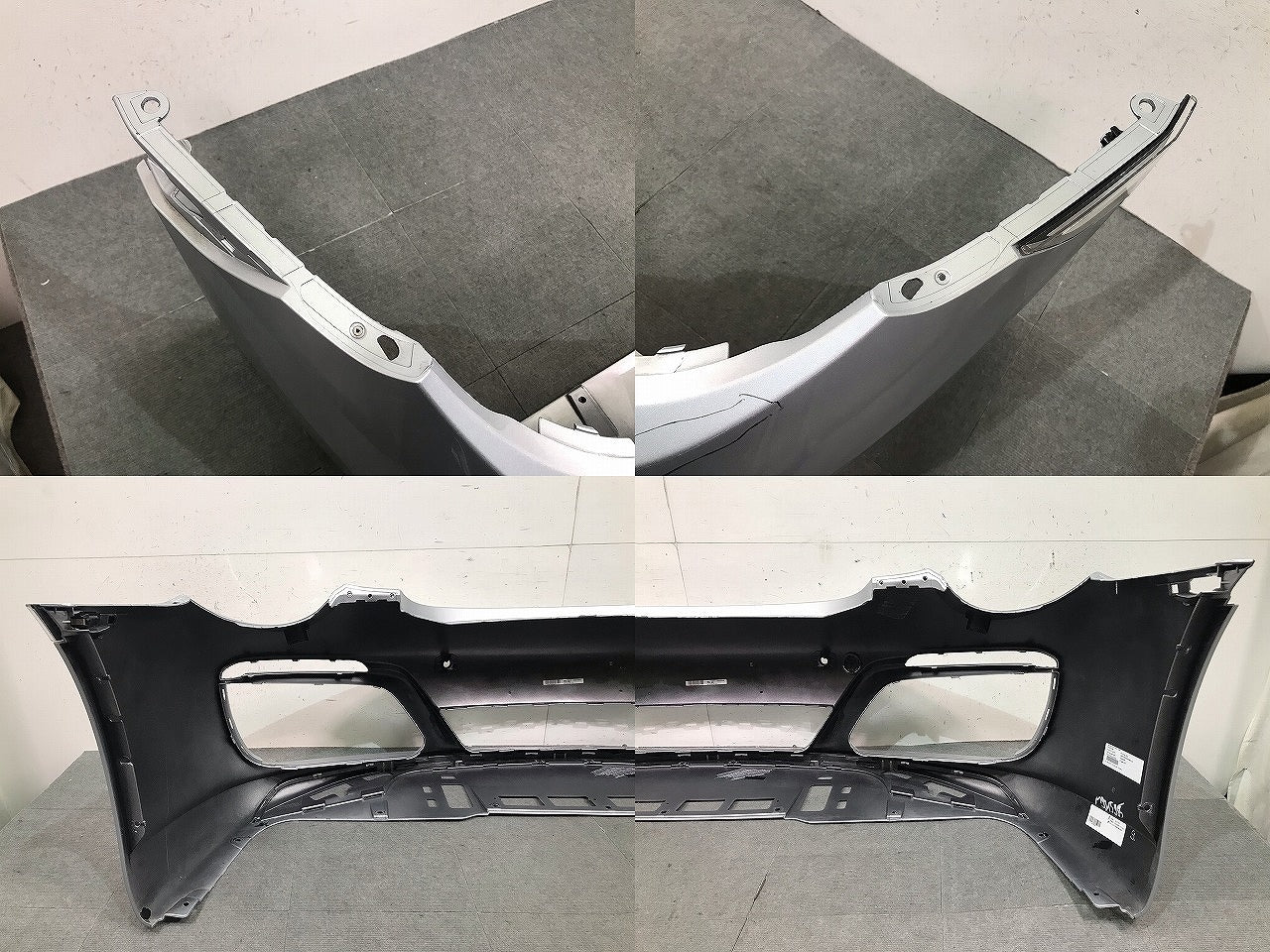 911/カレラ 991 純正 フロント バンパー 991.505.311.12/99150531112 シルバー メタリック ポルシェ/PORSCHE(114033)