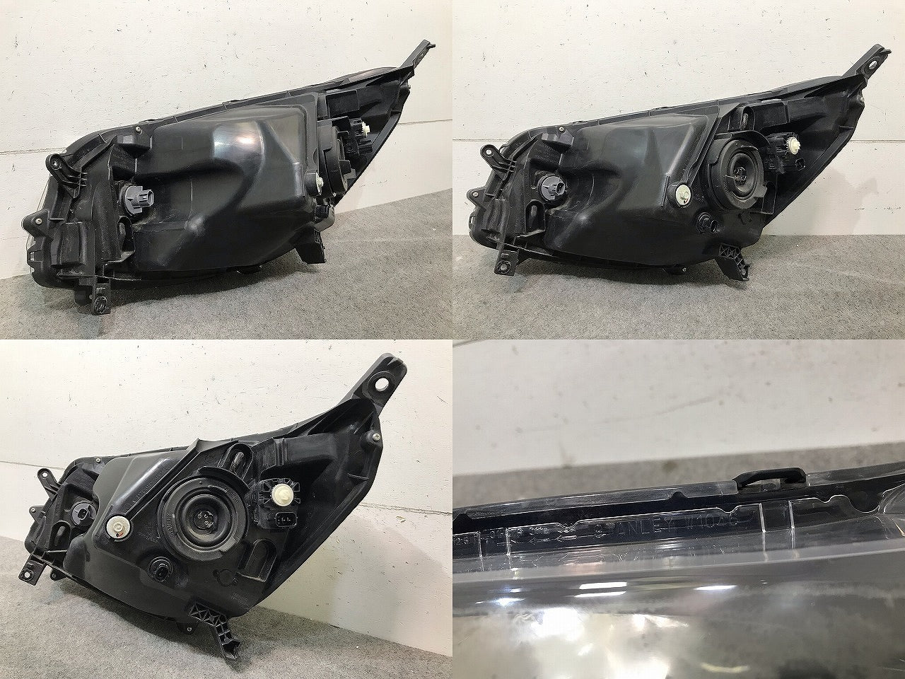 eKワゴン B11W 純正 右ヘッドライト/ランプ ハロゲン STANLEY W1046 純正品番 8301C576 三菱(114268)