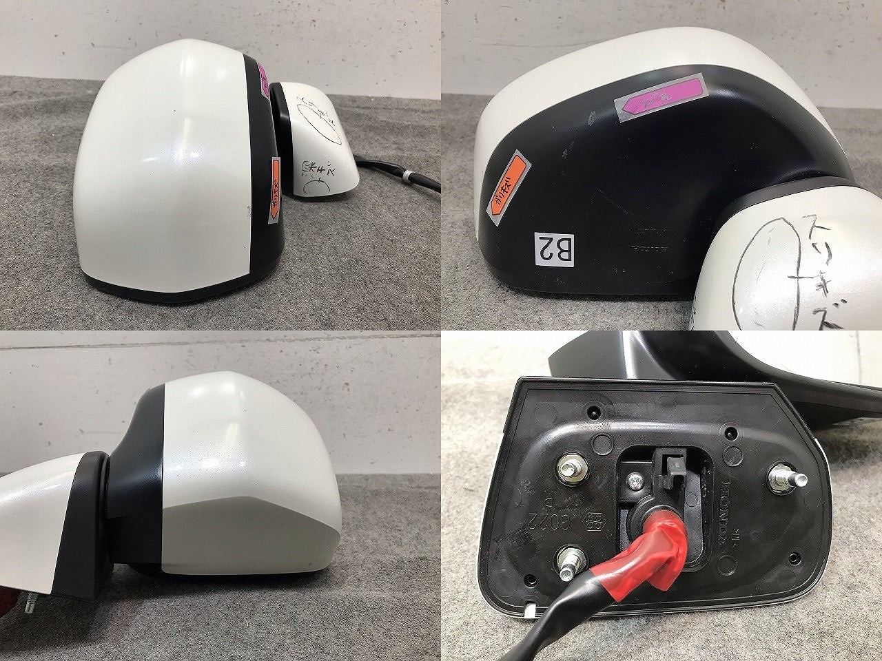 N-BOX/NBOX/Nボックス JF1/JF2 純正 右ドアミラー 7線 Murakami 1319/G022 パール ホンダ(114295)
