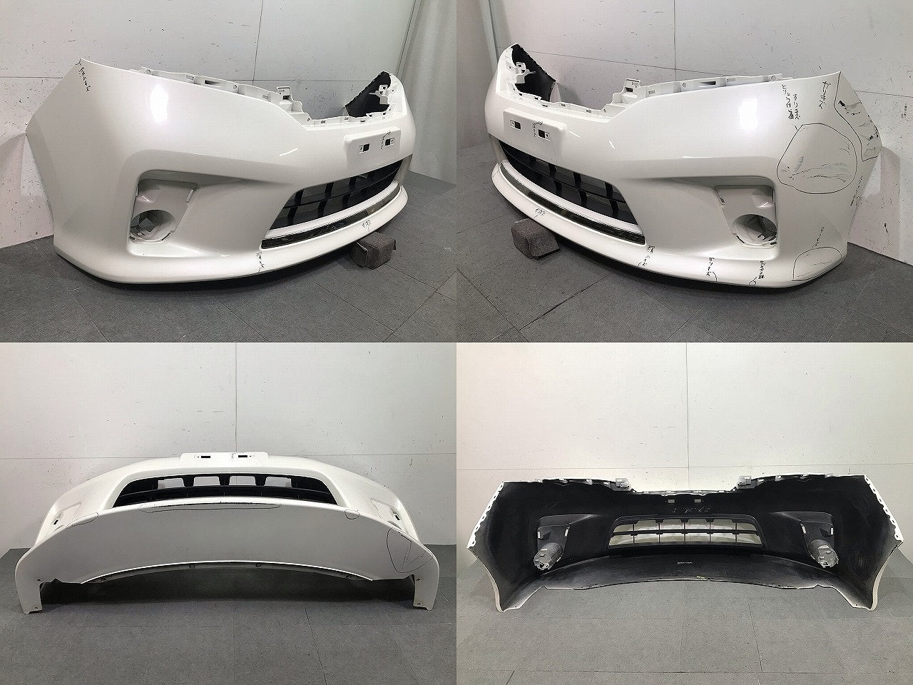 セレナ ハイウェイスター C26/FPC26/NC26/FNPC26/HC26/HFC26 純正 前期 フロントバンパー 62022-1VF0H ホワイトパール No.QAB(114453)