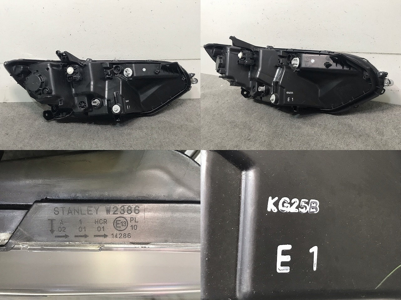 シャトル/シャトルハイブリッド GK8/GK9/GP7/GP8 純正 前期 左ヘッドライト/ランプ LED レベライザー 刻印E1 STANLEY W2386(114472)