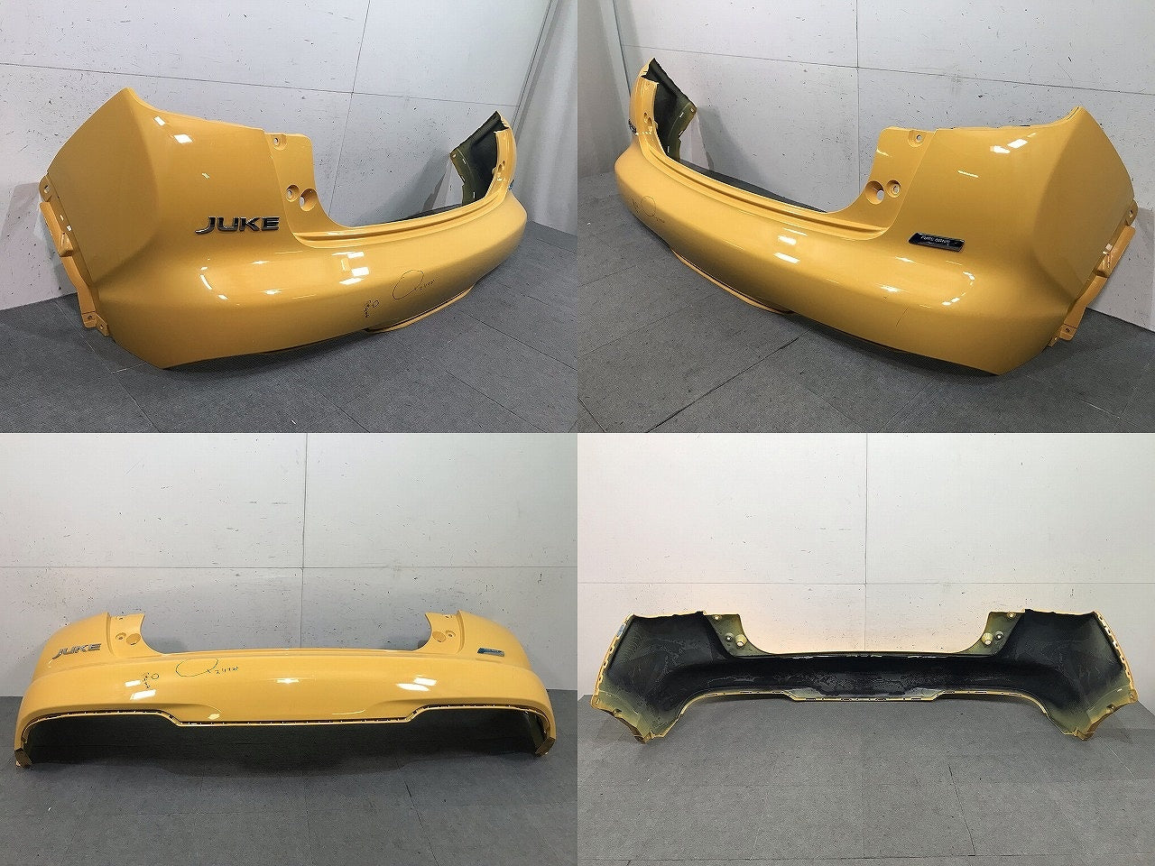 ジューク F15/NF15/YF15 純正 後期 リアバンパー 85022 3YM0H サンライトイエロー カラーNo.EAV 日産(114617)
