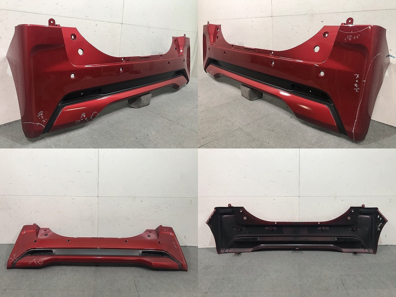 ルークス ハイウェイスター B44A/B45A/B47A/B48A 純正 リアバンパー 85022 7NA-0 スパークリングレッドメタリック カラーNo.NBR(114621)