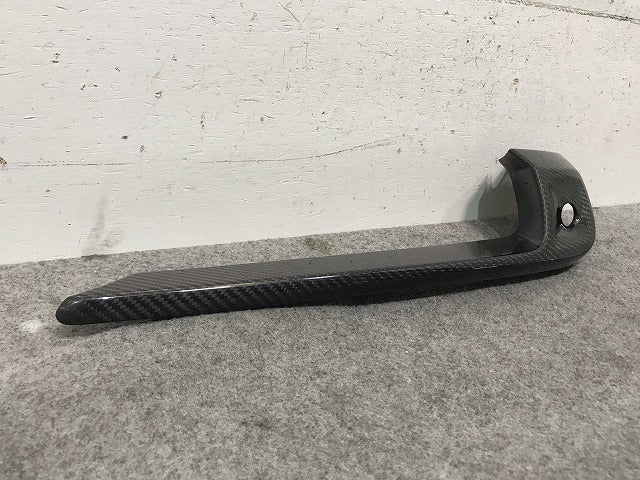 新品! カイエン 959 2018- 純正 右フロントバンパー ロア グリル トリム モール 9Y0807824B 9Y0 807 824 B 03G カーボン調 (114709)