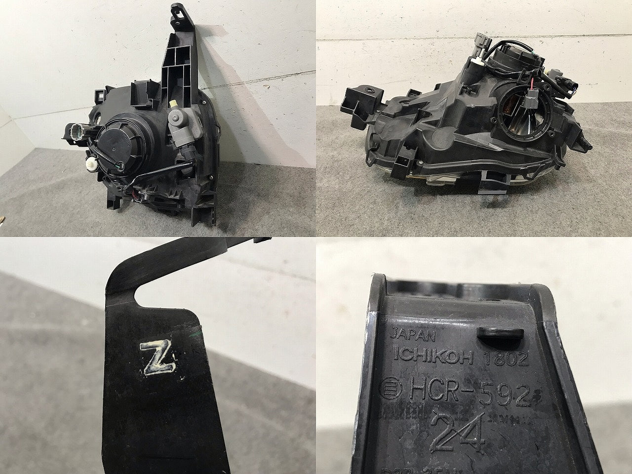 キューブ Z11/BNZ11/BZ11/YZ11 純正 後期 右ヘッドライト/ランプ キセノン HID レベライザー 刻印N ICHIKOH 1802 日産(114814)