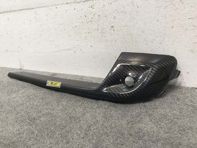 新品! カイエン 959 2018- 純正 右フロントバンパー ロア グリル トリム モール 9Y0807824B 9Y0 807 824 B 03G カーボン調 (114844)