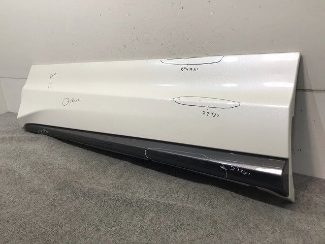 ハリアー 80系/MXUA80/MXUA85/AXUH80 純正 左 フロント サイドパネル モデリスタ D2611-63110/210/76906-MU810/20 ホワイトパール(114847)