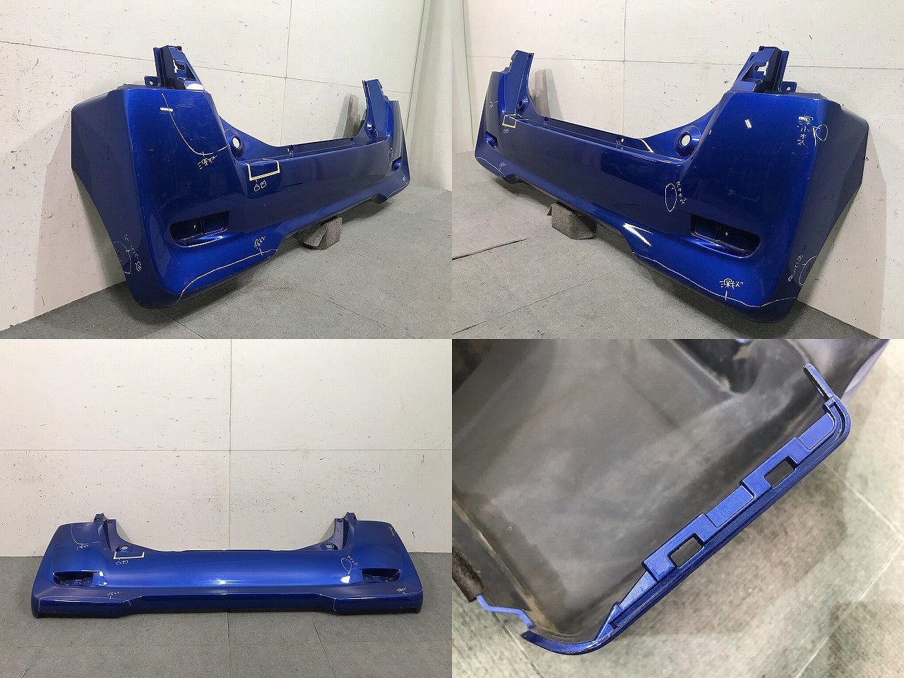 デイズルークス/ハイウェイスター/B21A 純正 リアバンパー 6410C599 オーシャンブルーパール カラーNo.SMB 日産 (115331)