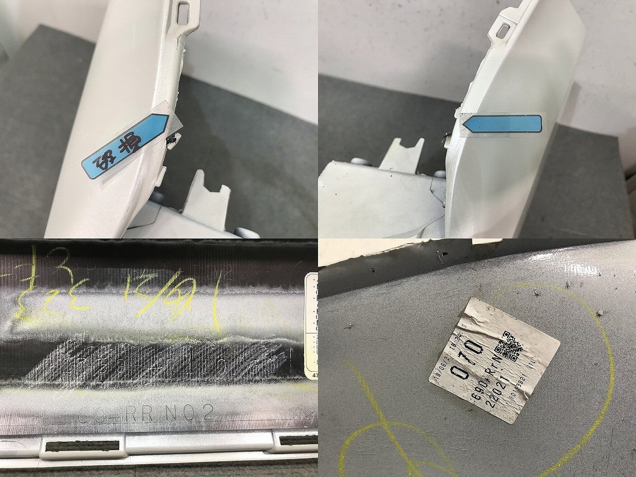 プリウス ZVW50/ZVW51/ZVW55 純正 前期 リアバンパー 52159-47110/30 ホワイトパールクリスタルシャイン カラーNo.070 トヨタ (115436)