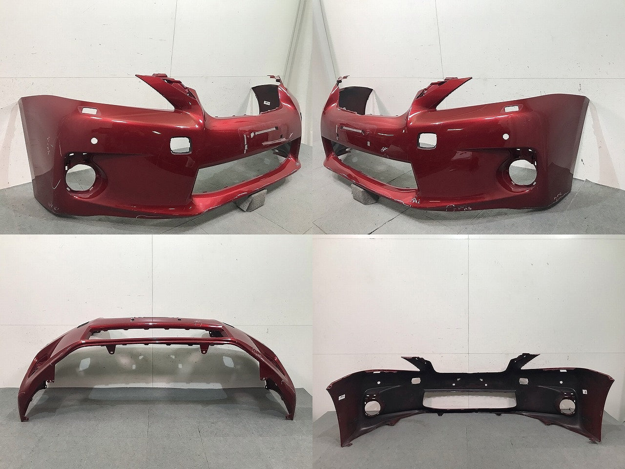 CT/CT200h ZWA10 純正 前期 フロントバンパー 52119-76010 レッドマイカクリスタルシャイン カラーNo.3R1 レクサス (115569)