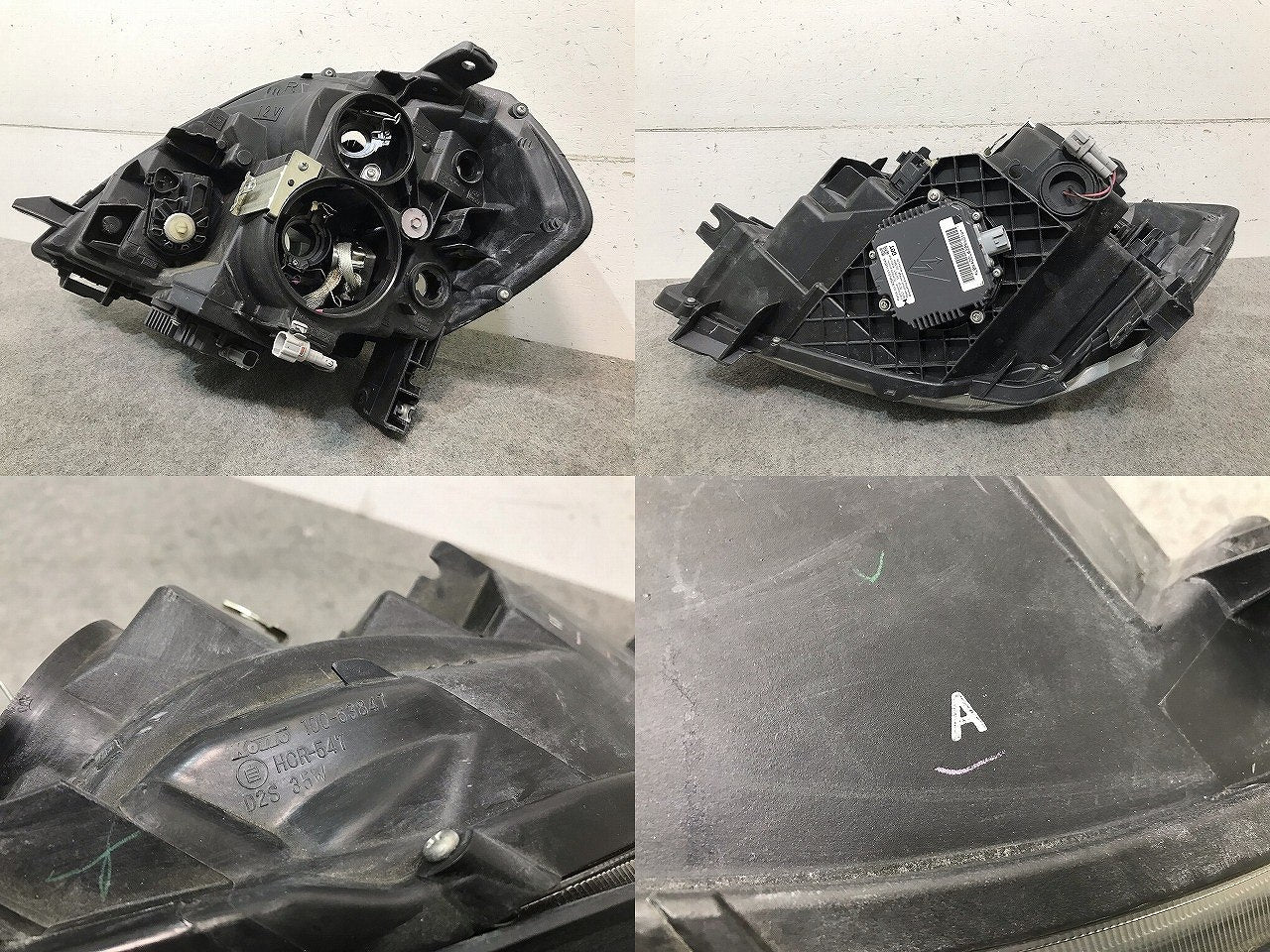 ティアナ J31/PJ31/TNJ31 純正 後期 右ヘッドライト/ランプ キセノン HID レベライザー バラスト 刻印A KOITO 100-63847 日産 (115925)