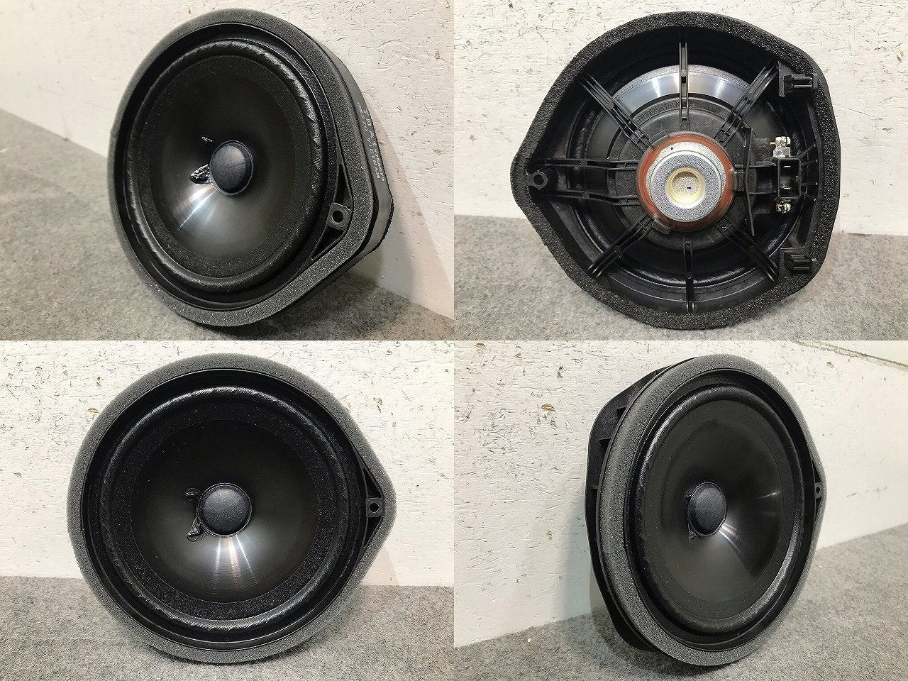 新車取り外し フィット/ヴェゼル/シビック GR1/2/3/4/5/6/7/8/RU1/2/3/4/FC1/FK7/FK8 純正 スピーカー 印字 TBA1 4点セット ホンダ(116331)