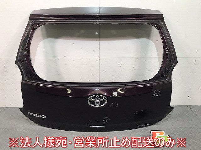 パッソ/ブーン M700A/M710S/M700S/M710S 純正 リアゲート/バックドア/リアハッチ カメラ穴付き プラムブラウンクリスタル No.R59(116577)