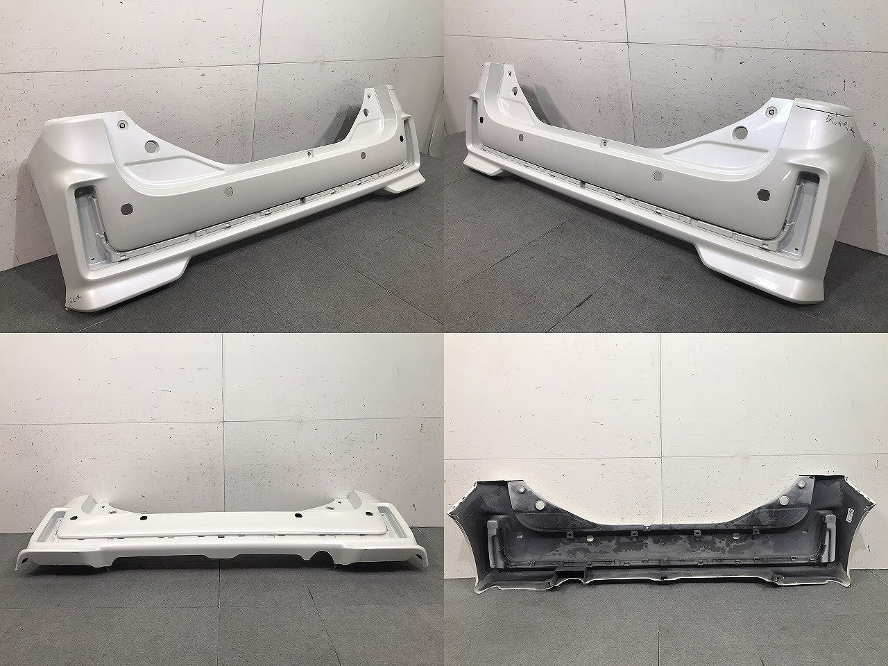 スペーシアカスタム MK53S 純正 リアバンパー 71811-79R5/79R6 ピュアホワイトパール カラーNo.ZVR スズキ (116642)