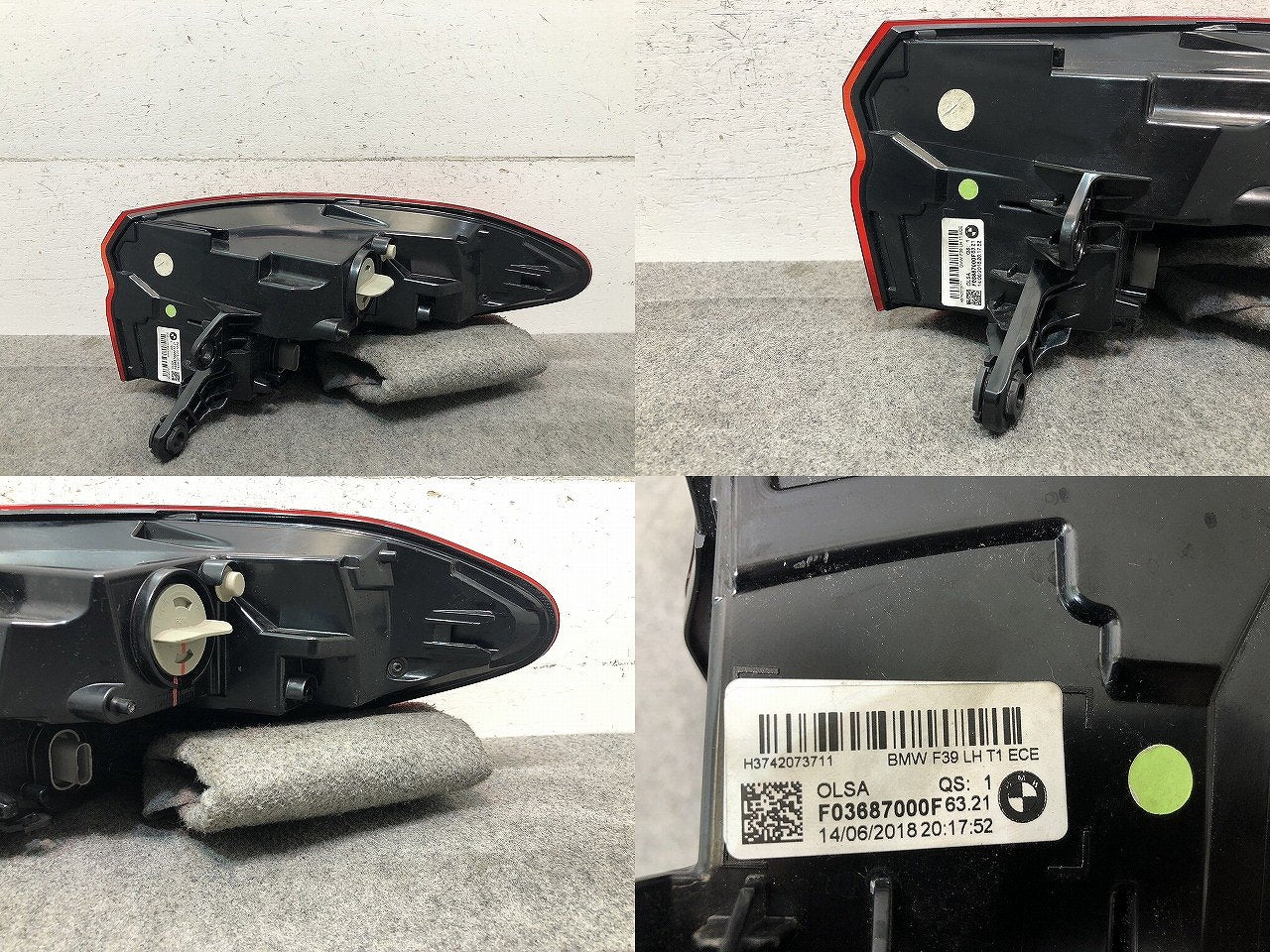 X2シリーズ F39 純正 左テールランプ/ライト/レンズ LED F03687000F BMW (116730)