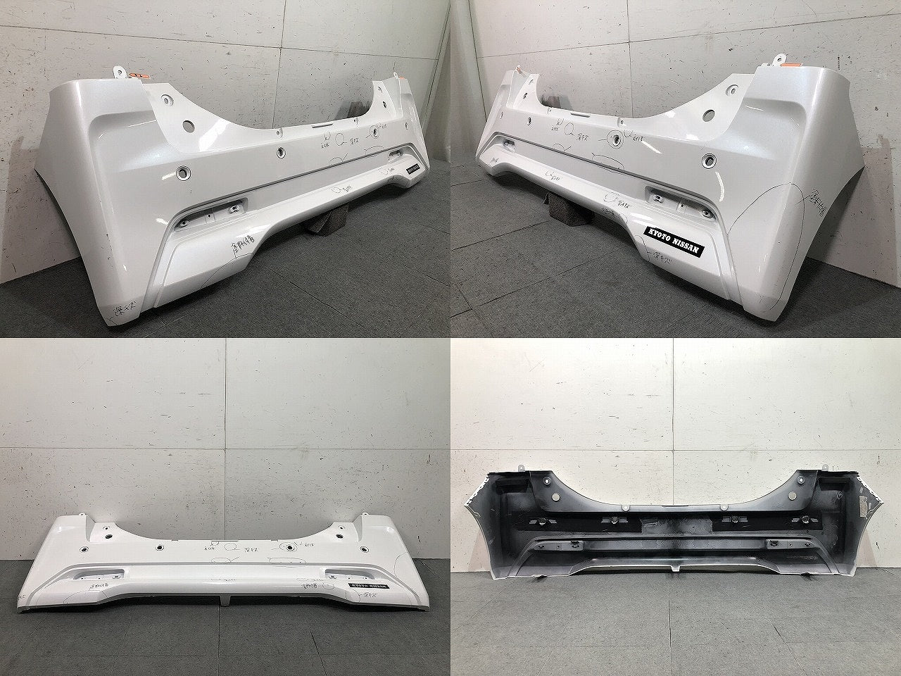 ルークス B44A/B45A/B47A/B48A 純正 リアバンパー 85022 7NA-0 ホワイトパール カラーNo.QBB 日産 (116740)