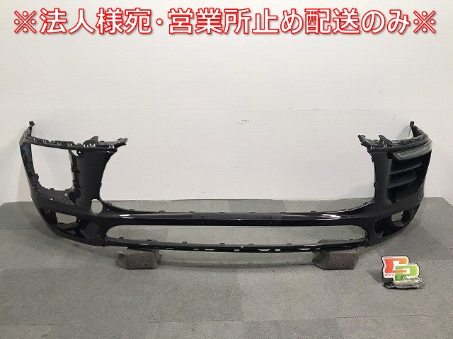 マカン/95B 純正 フロントバンパー 左側バンパーエアガイド付き 95B.121.333/95B121333 ジェットブラックメタリック C9X ポルシェ (117711)