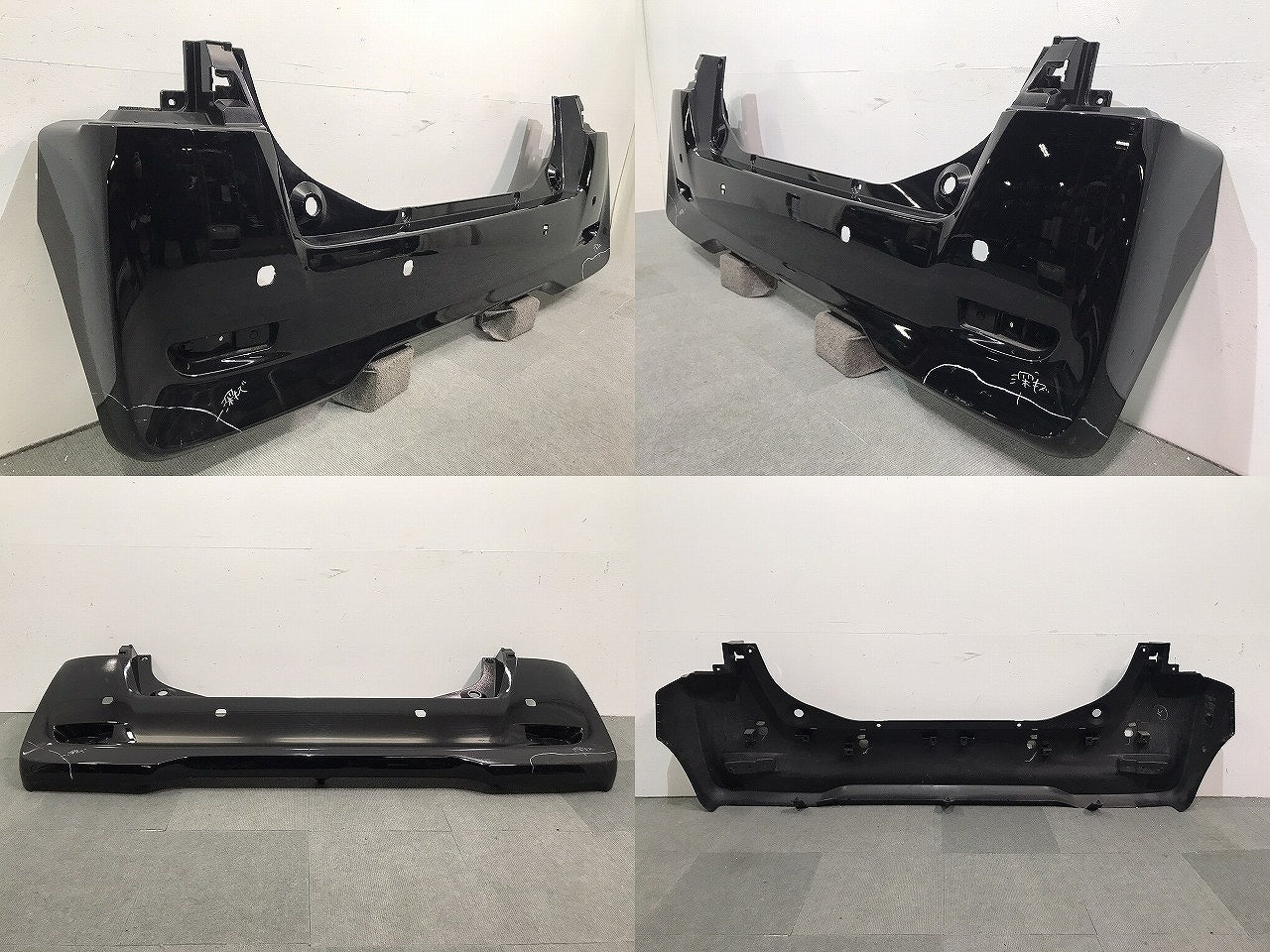 デイズルークス/DAYZ ROOX/eKスペース/ek SPACE B21A/B11A 純正 リアバンパー 6410C599 ブラックパール カラーNo.CAN 日産/三菱 (117725)