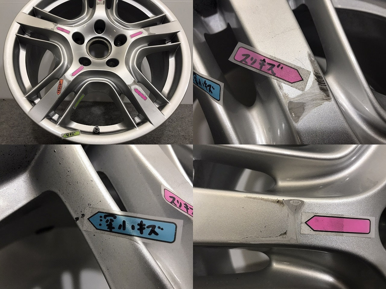 970 パナメーラ/PORSCHE 2010-2016 純正 ホイール 1本 19ｘ9J/ET60/5穴 5H/PCD130/ハブ70mm/970.362.158.01(117991)