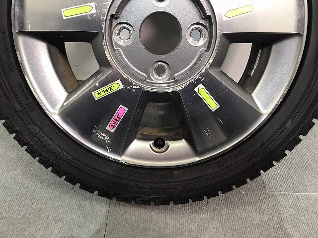 フィット ヴィッツ キューブ マーチ デミオ 等 社外 ホイールタイヤ 1本のみ 14ｘ4.5J/ET48/4穴 4H/PCD100/ハブ径55mm (118231)