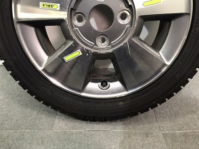 フィット ヴィッツ キューブ マーチ デミオ 等 社外 ホイールタイヤ 1本のみ 14ｘ4.5J/ET48/4穴 4H/PCD100/ハブ径55mm (118232)