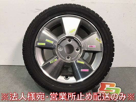 フィット ヴィッツ キューブ マーチ デミオ 等 社外 ホイールタイヤ 1本のみ 14ｘ4.5J/ET48/4穴 4H/PCD100/ハブ径55mm (118233)
