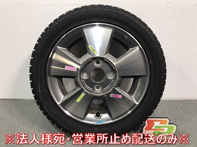フィット ヴィッツ キューブ マーチ デミオ 等 社外 ホイールタイヤ 1本のみ 14ｘ4.5J/ET48/4穴 4H/PCD100/ハブ径55mm (118235)
